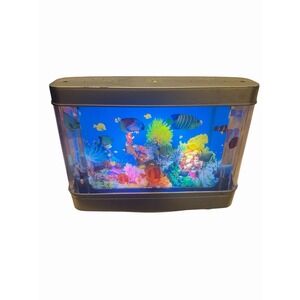 Artificial Aquarium Fish Tank Lighted/Moving Night Light Lamp Ocean Bedroom